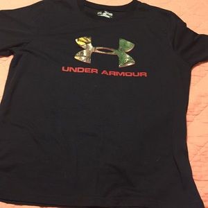 boys under armour camouflage t shirt